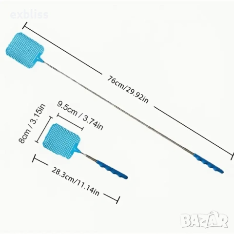 Мухобойка с телескопична метална дръжка, снимка 5 - Други - 53387756