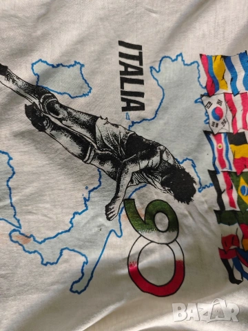 тениска Italia 90 световно по футбол, снимка 3 - Футбол - 54249600
