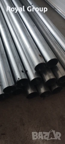 Поцинковани тръби - колове за ограда със 3 дупки двустранно. (+капачки) Дължина 2 м Дебелина 2 мм Ф , снимка 4 - Огради и мрежи - 51404621