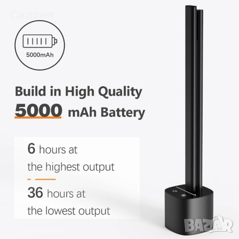 Настолна сгъваема безжична офис/бюро лампа , снимка 3 - Настолни лампи - 53338226