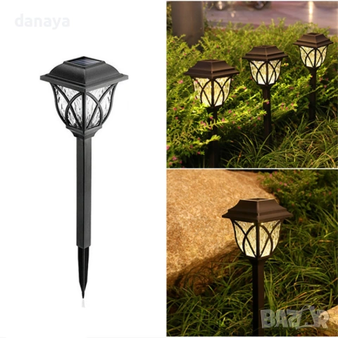 6425 Соларна градинска лампа Solar Garden Lantern, снимка 5 - Градински мебели, декорация  - 53644892