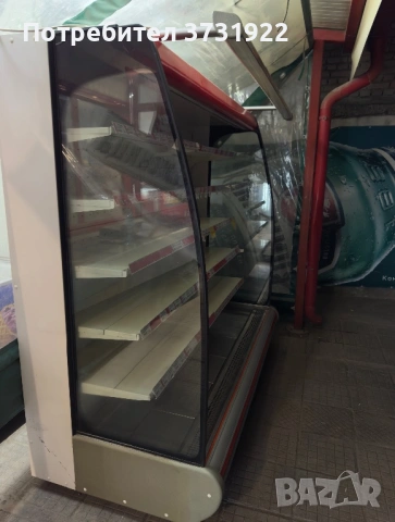 Професионална хладилна витрина Наги 2м. + агрегат | За магазин, месарница, снимка 2 - Оборудване за магазин - 53845029