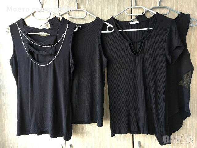 Лот от тениска,2 потника и боди размер М/Л