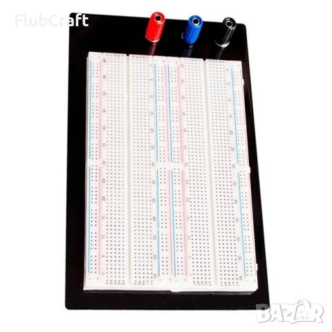 Breadboard 1660 гнезда /Бредборд/ Макетна Платка, снимка 1 - Друга електроника - 45141421