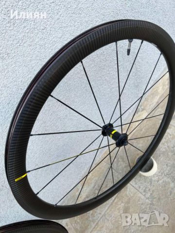 Карбонови капли "Mavic Cosmic Pro Carbon, Clincher UST 45", снимка 9 - Части за велосипеди - 45169306