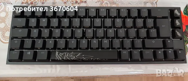 Геймърскa механична клавиатура Ducky x PowerColor One 2 SF RGB+Keycap, снимка 1 - Клавиатури и мишки - 47115659