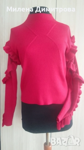 Дамски пуловер OXXO размер S/M, снимка 6 - Блузи с дълъг ръкав и пуловери - 50820896