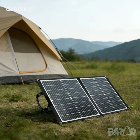 Мощен Сгъваем Соларен Панел 120W (Peak) – Монокристален | USB-C, XT60, DC за Къмпинг, снимка 7 - Къмпинг осветление - 53750304