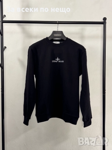 Stone Island Мъжка Черна Блуза С Дълъг Ръкав Код V.B.63