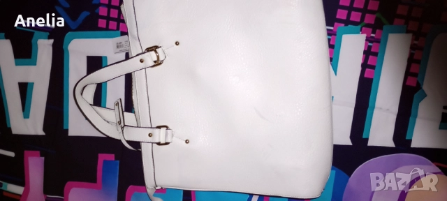 Дамска Чанта Естествена кожа Бяло, снимка 8 - Чанти - 52557517