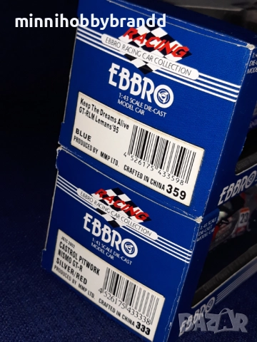 Nissan GTR  R 34 1.43  Nismo 24 Hours Of Le mans  Scale Ebbro N-22 N -23 , снимка 2 - Колекции - 51856637