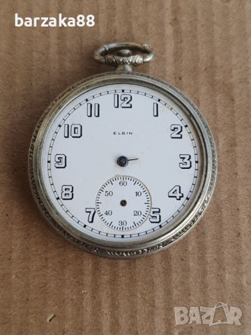 Стар джобен часовник Elgin ЗА ЧАСТИ, снимка 1 - Джобни - 45430525