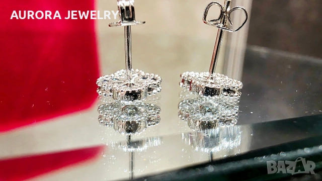 Van Cleef & Arpels VCA Silver Diamond Sweet Alhambra Дамски Обеци, снимка 7 - Обеци - 53918605