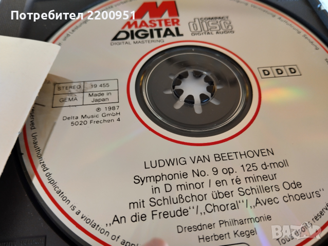 L.V.  BEETHOVEN, снимка 5 - CD дискове - 44959615