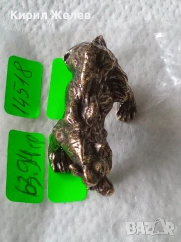 Бронзова фигурка статуетка на тигър 14518, снимка 7 - Антикварни и старинни предмети - 53221096