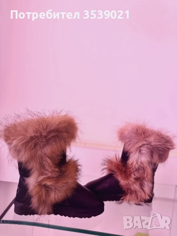 Чисто нови ботуши от естествена кожа с естествен косъм , снимка 3 - Дамски ботуши - 52774467