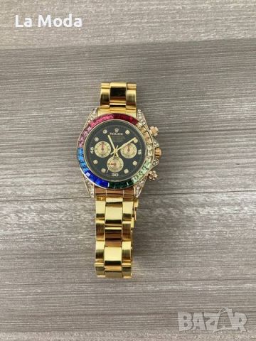 Часовник Rolex Daytona Rainbow златен , снимка 2 - Мъжки - 45887660