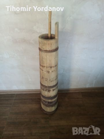Стара дървена буталка за масло., снимка 11 - Антикварни и старинни предмети - 45681515