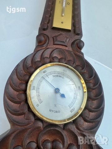 Стар стенен немски барометър Veranderlich, снимка 3 - Антикварни и старинни предмети - 50294367