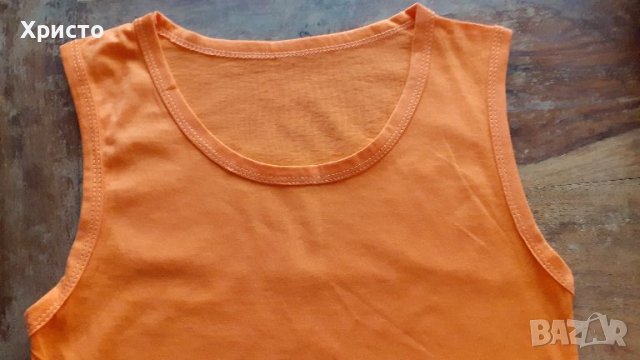 потник детски малък оранжев и зелен 100% памук супер цена, снимка 4 - Бебешки блузки - 45394795