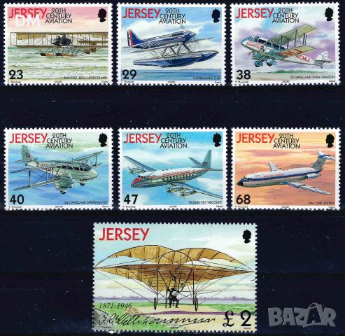 Джърси 2003 - самолети MNH, снимка 1 - Филателия - 45096176