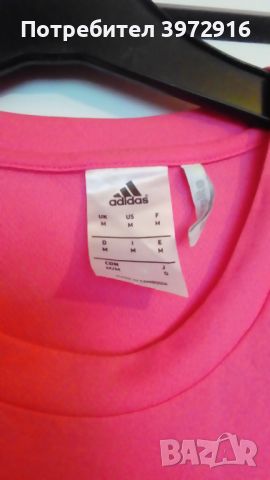 Розова спортна тениска ADIDAS, снимка 3 - Тениски - 45783903