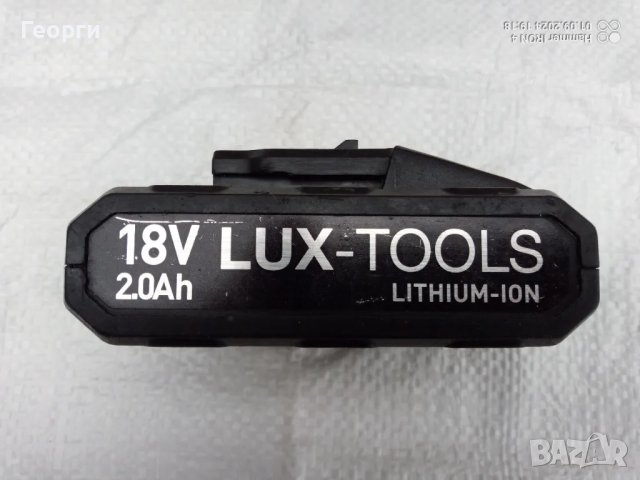 Батерия LUX-TOOLS 18V 2.0Ah Li-ion , снимка 2 - Винтоверти - 47095873