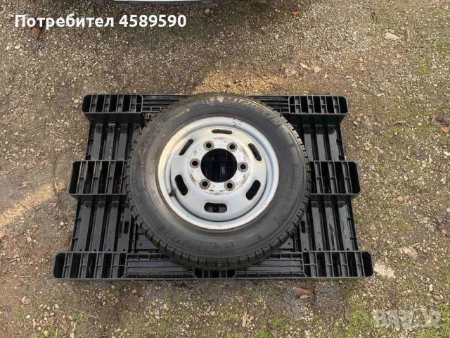 Резервна гума Michelin+джанта 16цола 6x170 ET115 за ДВОЙНИ ГУМИ Iveco Daily(2006-2025)