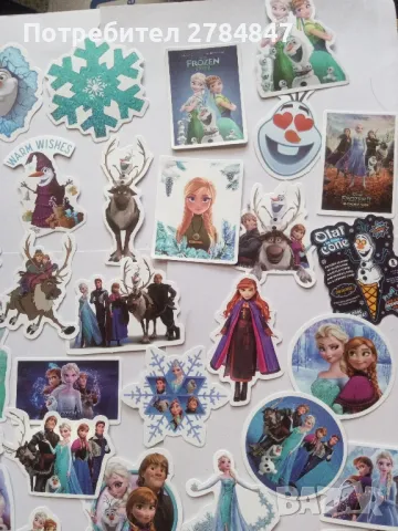 Стикери Замръзналото кралство 2, 50 броя, снимка 1