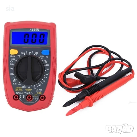 Мултицет с LCD екран, снимка 3 - Аксесоари и консумативи - 51125749