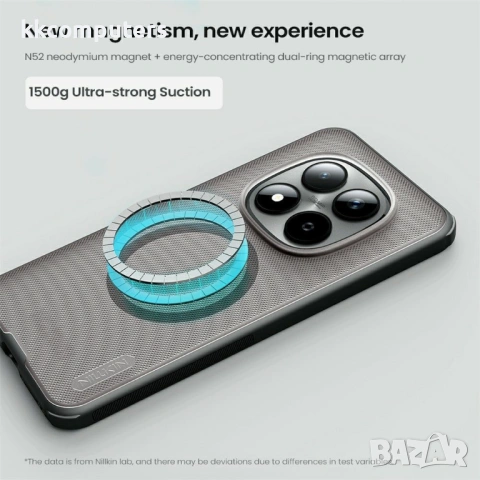 NILLKIN Super Frosted Shield Pro Магнитен Калъф за Xiaomi Redmi Note 15 Pro 5G - Матов PC+TPU, Прозр, снимка 6 - Резервни части за телефони - 53781155