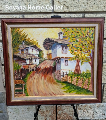 Българска Маслена Авторска  Картина , снимка 5 - Картини - 53478847