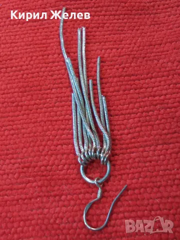 КРАСИВА НЕЖНА ПОСРЕБРЕНА ФЕШЪН АРТ ОБЕЦА от БЛАГОРОДНА СТОМАНА 47532, снимка 11 - Обеци - 48901748