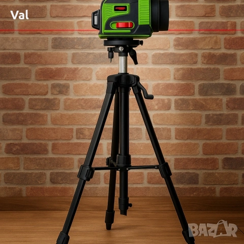 Лазерен нивелир с тринога + подарък малък нивелир, снимка 2 - Други инструменти - 53690465