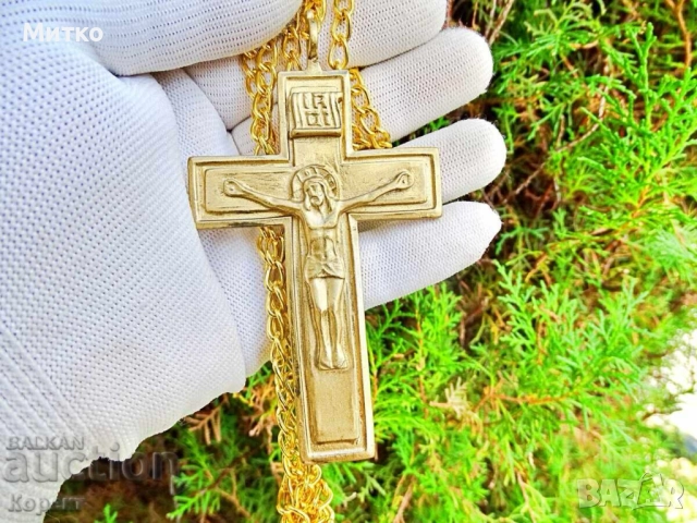 НОВ Свещенически, попски бронзов нагръден кръст, снимка 5 - Колекции - 45341781