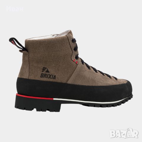 Нови мъжки обувки BRIXIA Vibram кожа произведени в Италия, снимка 4 - Мъжки боти - 46467376