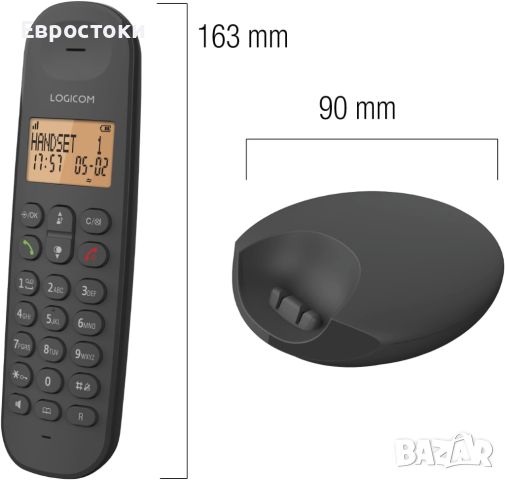 Logicom ILOA 100 Безжичен стационарен телефон без телефонен секретар, снимка 4 - Стационарни телефони и факсове - 45360668