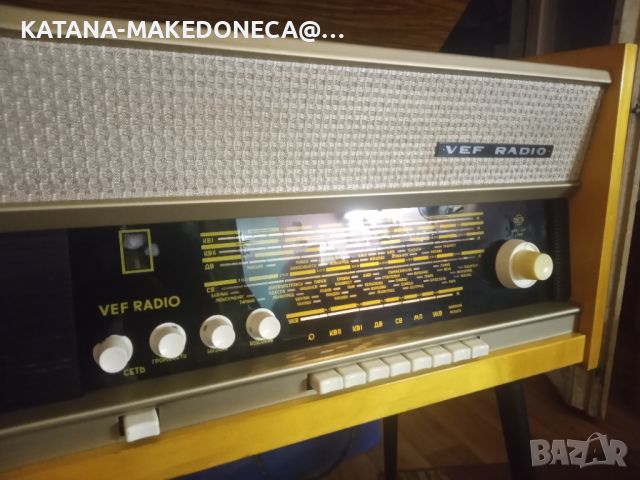 RADIO VEF .CCCR.GRAMOFON.1960, снимка 6 - Грамофони - 46436300