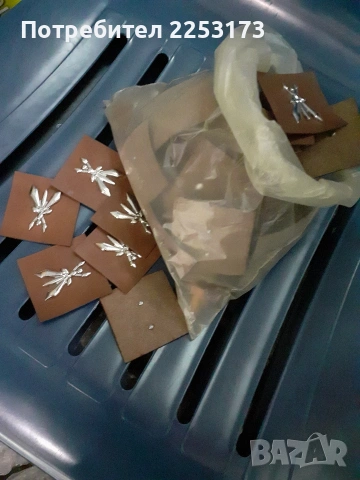 Пластмасови двойни копчета за шивашката промишленост.Кожени символи за прешиване., снимка 4 - Платове и дамаски - 48559989