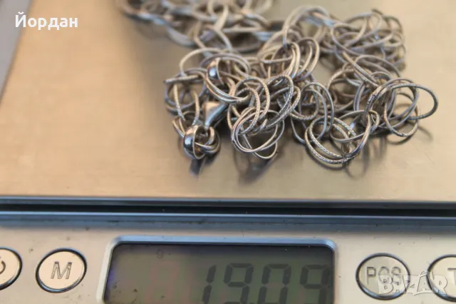 Сребърен ланец , снимка 13 - Колиета, медальони, синджири - 49317038