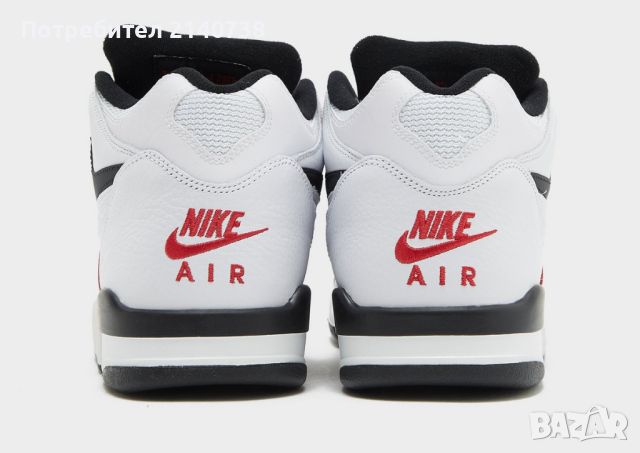 ПРОДАДЕНО: Nike Sportswear Високи маратонки 'Air Flight 89, размер 43' в бяло и червено , снимка 5 - Маратонки - 45468690