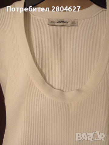 Дамска блуза Zara, размер S, снимка 2 - Корсети, бюстиета, топове - 45360831