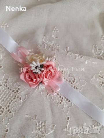 Сватбени Бутониери и гривни , снимка 12 - Сватбени аксесоари - 50913358