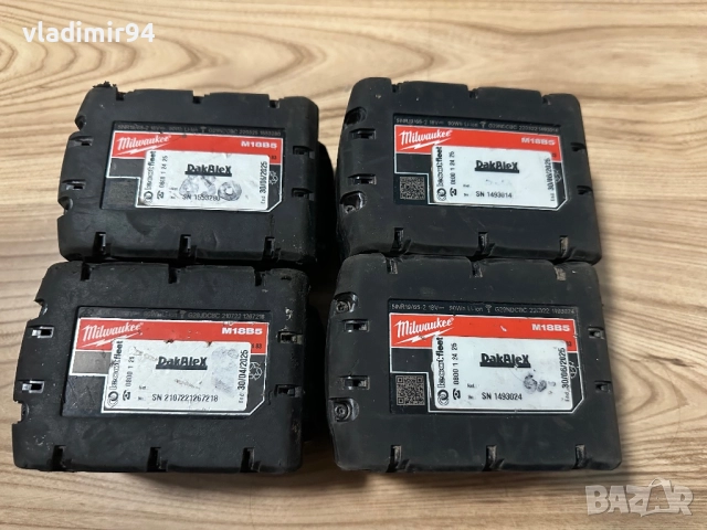 Milwaukee 18v батерии, снимка 7 - Други инструменти - 52871317