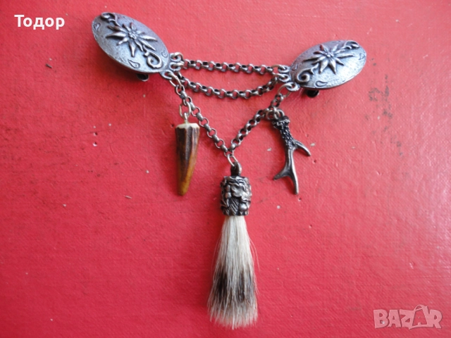 Ловен знак брошка значка , снимка 4 - Колекции - 52671794