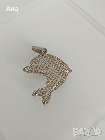 Висулка риба / делфин Сребърна , снимка 5 - Колиета, медальони, синджири - 45860978