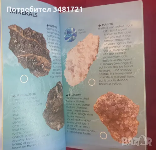 Справочник - скали и минерали / Rocks & Minerals Usborne Spotter's Guides, снимка 5 - Енциклопедии, справочници - 47236094