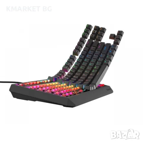 TRUST GXT 834 Callaz TKL Mechanical Illuminated Keyboard US Геймърска Клавитура, снимка 7 - Калъфи, кейсове - 49369168