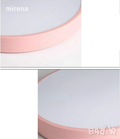 LED ЛЕД осветително тяло в европейски стил, кръгла таванна лампа, снимка 2 - Лампи за таван - 53298434