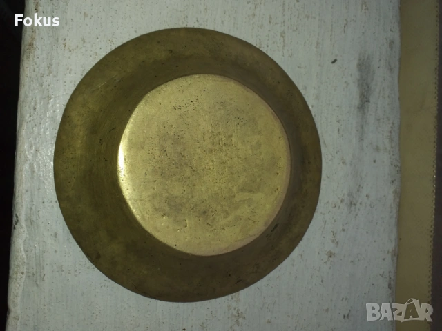 Стара чиния бронз двуглав орел, снимка 5 - Антикварни и старинни предмети - 53430847